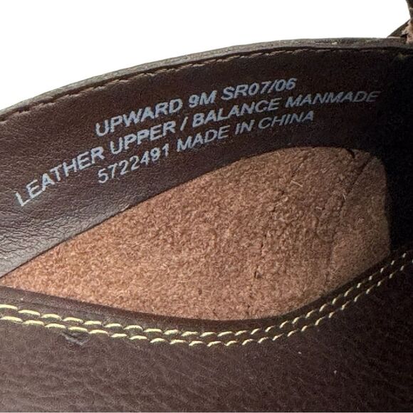 LIZ CLAIBORNE Flex Women's Brown Leather Slip On Mule, Closed Toe 9 Medium - Picture 9 of 11